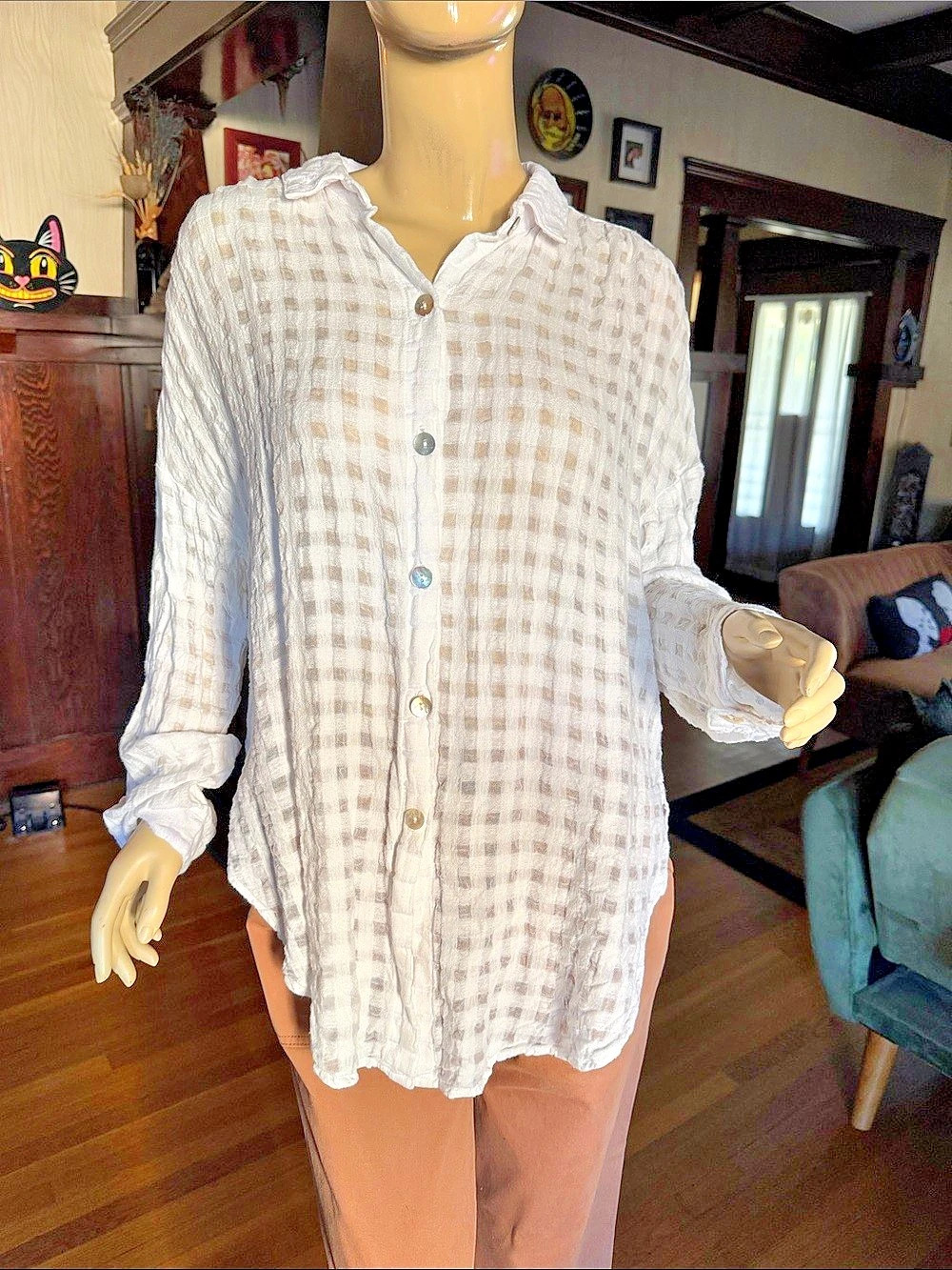 White lightweight long sleeve